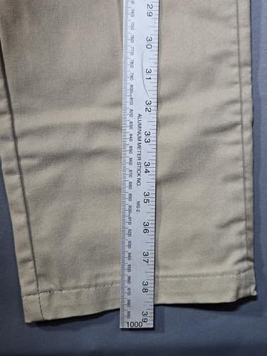 Dickies 826 Slim Taper Work Pants Khaki Tan Men's Size 34x30 Flex Stretch #G102g - Thumbnail 7