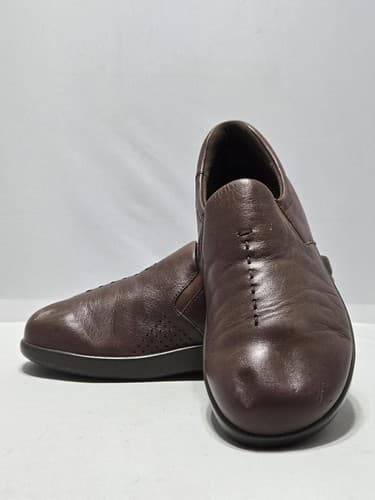 SAS Tripad Comfort Brown Leather Slip-On Shoes Women’s Sz 7 WW Double Wide #S22c