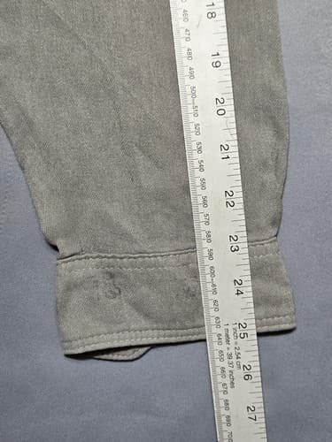 Lot of 2 Lapco Flame Resistant Gray Work Shirt Reflective Tape Men's 2XL Reg R75 - Thumbnail 11