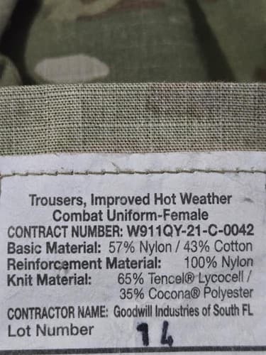 USGI IHWCU OCP Multicam Female Combat Pants 31R Lightweight Trousers #M78m - Thumbnail 3