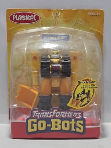 Transformers Go-Bots Strong-Bot 2002 Hasbro Playskool Bulldozer Figure New#M80m
