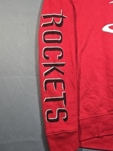 NBA Houston Rockets Women’s Bundle: 2 Large Tees + Medium Pullover, Red/Gray - Thumbnail 4
