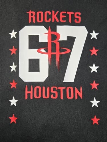 NBA Houston Rockets Women’s Bundle: 2 Large Tees + Medium Pullover, Red/Gray - Thumbnail 12