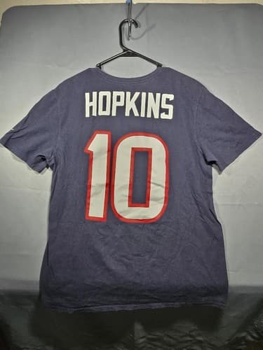 Lot of 4 Houston Texans NFL Men’s T-Shirts (1 XL, 2 L, 1 M) Navy Blue Red Fan - Thumbnail 9