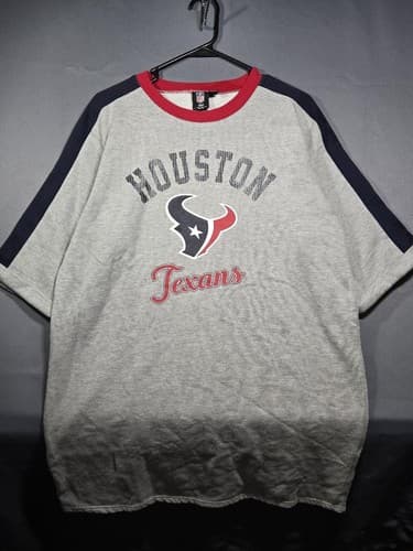 Lot of 4 Houston Texans NFL Men’s T-Shirts (1 XL, 2 L, 1 M) Navy Blue Red Fan - Thumbnail 14