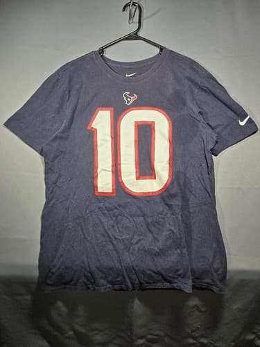 Lot of 4 Houston Texans NFL Men’s T-Shirts (1 XL, 2 L, 1 M) Navy Blue Red Fan - Thumbnail 8