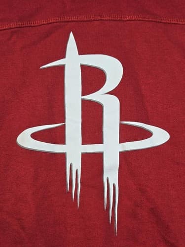 NBA Houston Rockets Women’s Bundle: 2 Large Tees + Medium Pullover, Red/Gray - Thumbnail 3