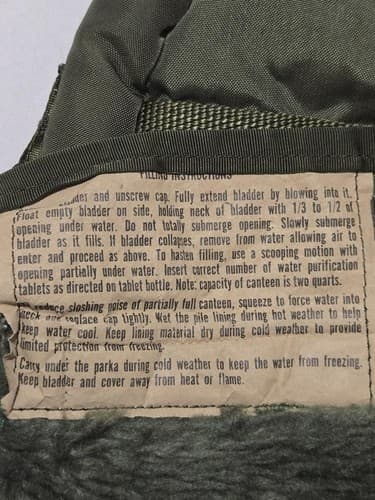 USGI 2QT Canteen Cover Olive Drab Carrier No Strap No Clips Military Surplus - Thumbnail 3
