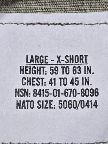 IHWCU Multicam Jacket L/XS 8415-01-670-8096 Army Issue Hot Weather Coat #J16j - Thumbnail 5