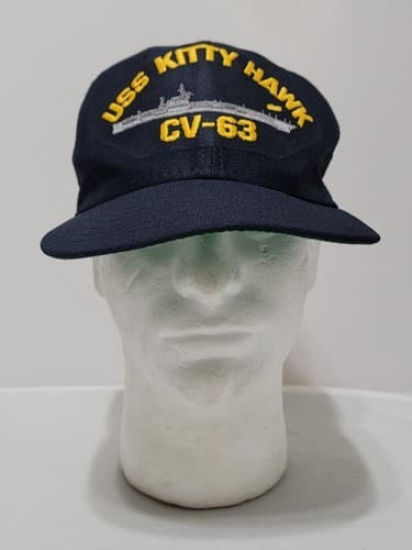 USS Kitty Hawk CV-63 Cap Strap back #70v