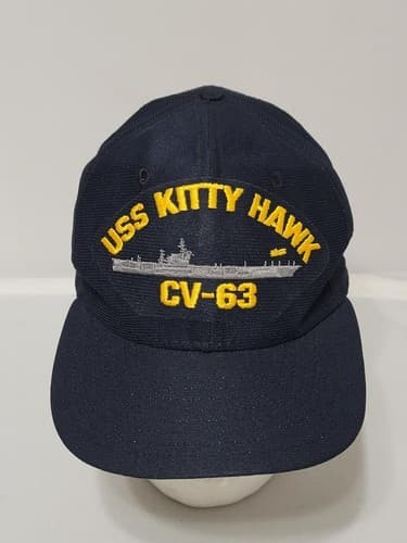 USS Kitty Hawk CV-63 Cap Strap back #70v - Thumbnail 5