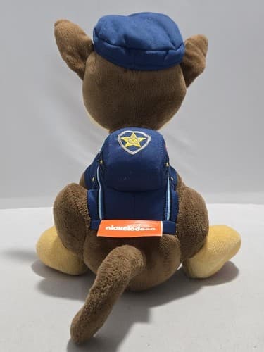 Nickelodeon Paw Patrol Chase 12 in. Plush Toy Stuffed Animal Puppy Dog #O46o - Thumbnail 3