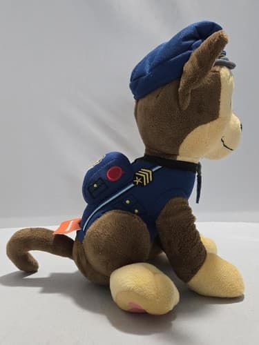 Nickelodeon Paw Patrol Chase 12 in. Plush Toy Stuffed Animal Puppy Dog #O46o - Thumbnail 2