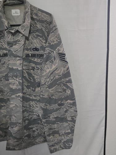 US Army A2CU Aircrew Combat Jacket 48R ACU Digital Camo Flame Resistant VGC R34r - Thumbnail 3