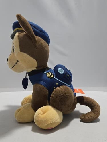 Nickelodeon Paw Patrol Chase 12 in. Plush Toy Stuffed Animal Puppy Dog #O46o - Thumbnail 4