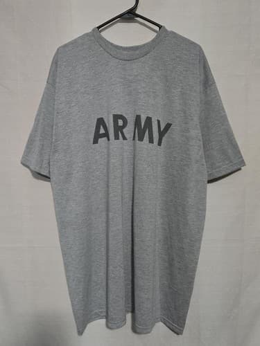 US Army IPFU PT Training T-Shirt XL Gray 100% Cotton 8415-01-465-7105 #R50r