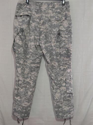 US Army ACU Digital Camo Combat Pants Large Long 35-39W 32-35Inseam Military VGC - Thumbnail 4