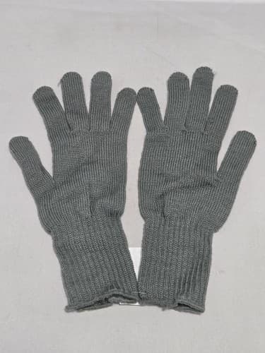 US Army Cold Weather Glove Inserts Large Foliage Green Wool Nylon #P52p - Thumbnail 2
