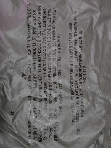 USGI ACU Reversible Field Tarpaulin Tarp 8340-01-600-4807 Camo #G26g - Thumbnail 3