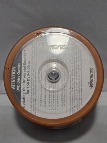 Memorex DVD-R 4.7GB 16X Media 50-Pack Spindle 32020015452 New Sealed #Q40q - Thumbnail 3