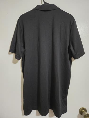 X-Large Adidas Aeroready Men's Black Short Sleeve Polo Shirt #H4h - Thumbnail 2