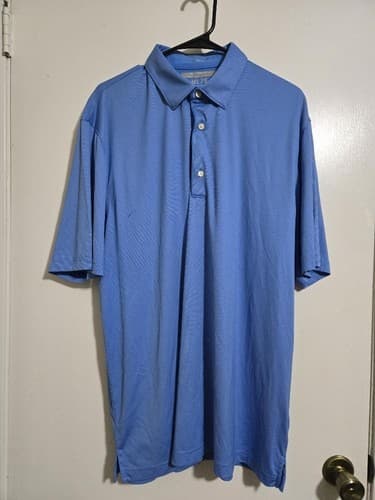 X-Large Greg Dry Shark Golf Polo Shirt ML75 Light Blue #H5h