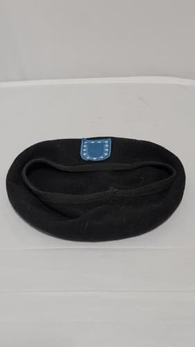 US Army Beret Size: (7 ) Black Wool Military Cap #72v - Thumbnail 6