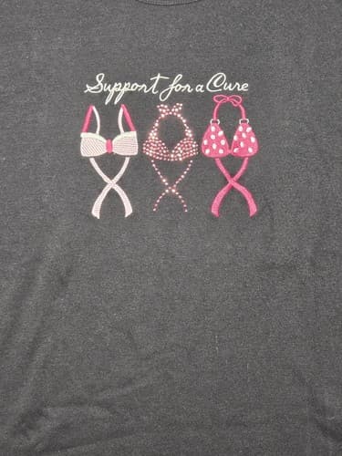 MC Sports Support For A Cure Breast Cancer Awareness Long Sleeve Shirt Men's M - Thumbnail 3