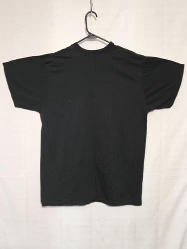 US Army APFU PT Shirt Large Black Gold Physical Fitness Uniform VGC #P36p - Thumbnail 2