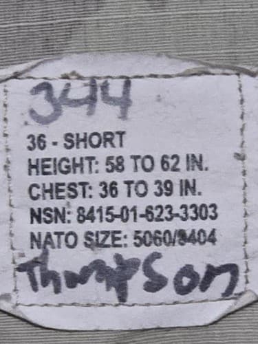 OCP Multicam Jacket 36/Short NSN:8415-01-623-3303 #H55h - Thumbnail 7