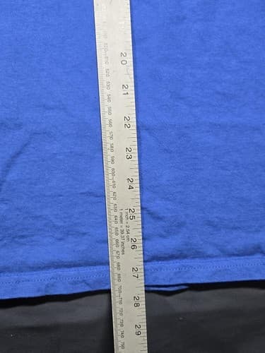 My Heart Is On That Field Baseball Graphic T-Shirt Blue Women's Size XL #S112s - Thumbnail 9