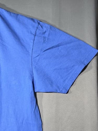 My Heart Is On That Field Baseball Graphic T-Shirt Blue Women's Size XL #S112s - Thumbnail 3