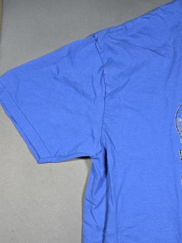 My Heart Is On That Field Baseball Graphic T-Shirt Blue Women's Size XL #S112s - Thumbnail 2