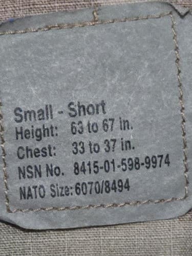 FRACU Multicam Jacket Small/Short NSN:8415-01-598-9974 #H59h - Thumbnail 7