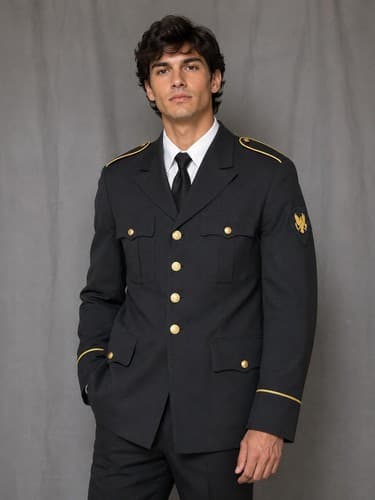 Genuine US Army Men's ASU Dress Blue Service Uniform Jacket Coat 39R / CLA #56v