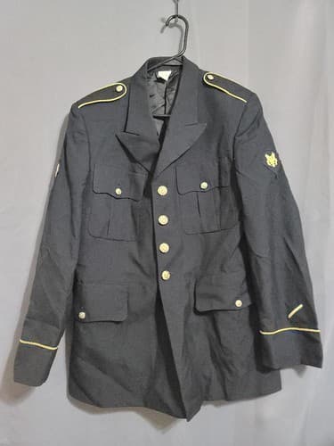 Genuine US Army Men's ASU Dress Blue Service Uniform Jacket Coat 39R / CLA #56v - Thumbnail 2
