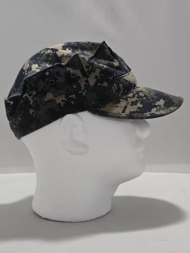 U.S. Navy NWU Type I Blue Digital Working Utility Cap 7 1/4 NSN - Thumbnail 2