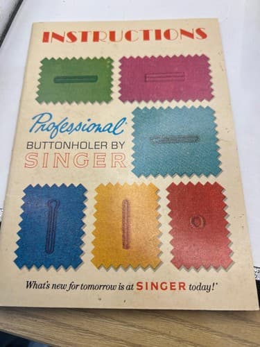 Vintage 1973 Singer Professional Buttonholer Attachment 38116 Original Box #Q48q - Thumbnail 11