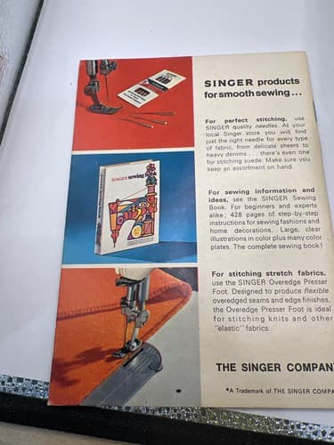 Vintage 1973 Singer Professional Buttonholer Attachment 38116 Original Box #Q48q - Thumbnail 12