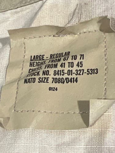 New With Tags DCU Desert Camo Military Field Jacket Large Regular 2000 Issue - Thumbnail 7