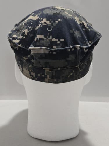 U.S. Navy NWU Type I Blue Digital Working Utility Cap 7 1/4 NSN - Thumbnail 3