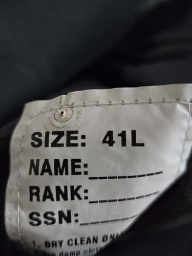 ASU Coat Mens Service Jacket Dress Army Black Size: (41/L) NSN:8405-01-552-2962 - Thumbnail 7