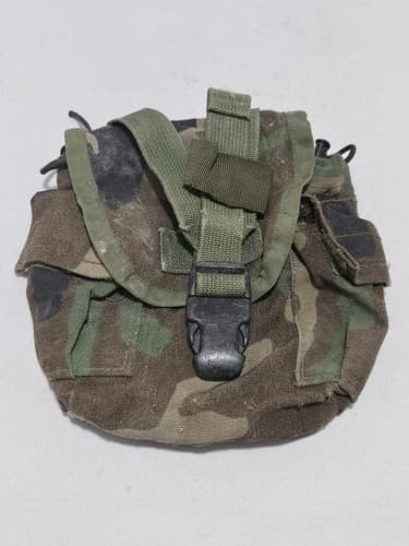 Vintage USGI Style Woodland Camo Weapon Cleaning Kit Pouch