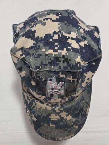 U.S. Navy NWU Type I Blue Digital Working Utility Cap 7 1/4 NSN - Thumbnail 5