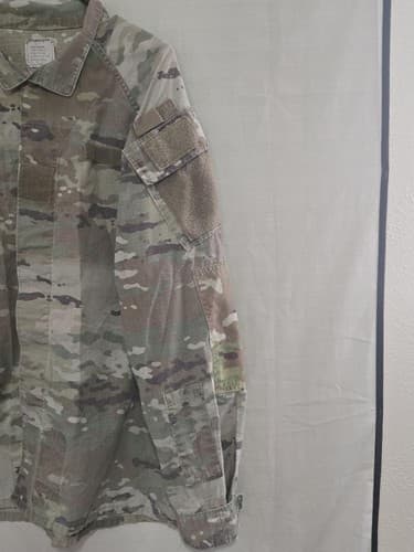 US Army IHWCU OCP Combat Jacket Large Regular Scorpion W2 Hot Weather VGC R31r - Thumbnail 3