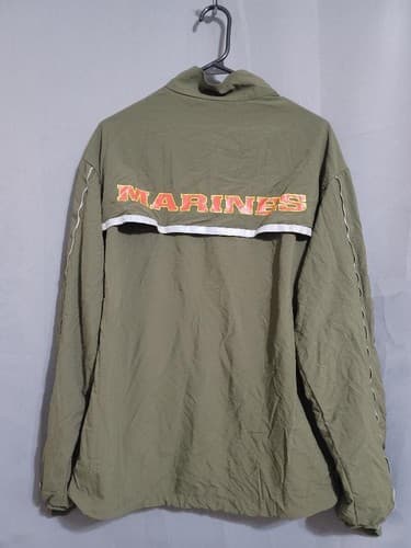 SUMMIT SPORTSWEAR MARINES GREEN RUNNING JACKET SMALL REGULAR #53v - Thumbnail 3