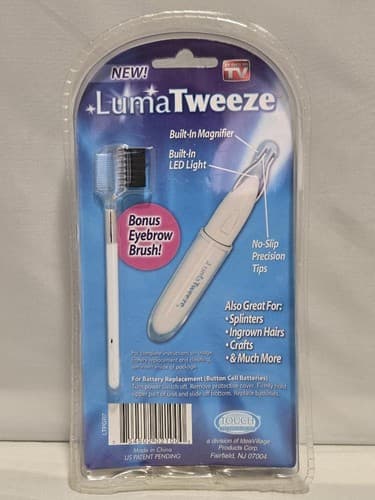 Luma Tweeze Lighted Tweezers Precision Grooming Beauty Tool LED Lighted #R84r - Thumbnail 2