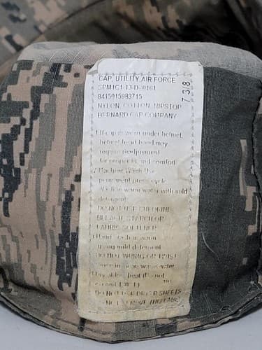 Digital Camouflage ACU Patrol Cap Size: (7 3/8) NSN: 8415-01-598-3715 #D69d - Thumbnail 7