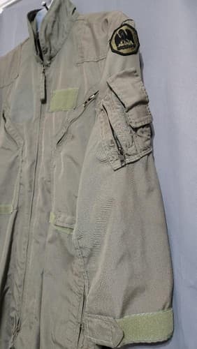 Vintage 1993 Flyers Coveralls Summer Fire Resistant Green 42/Short #69n - Thumbnail 3