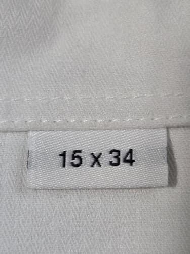 DSCP men’s US Shirt White Long Sleeve Size: (15x34) #F26f - Thumbnail 3